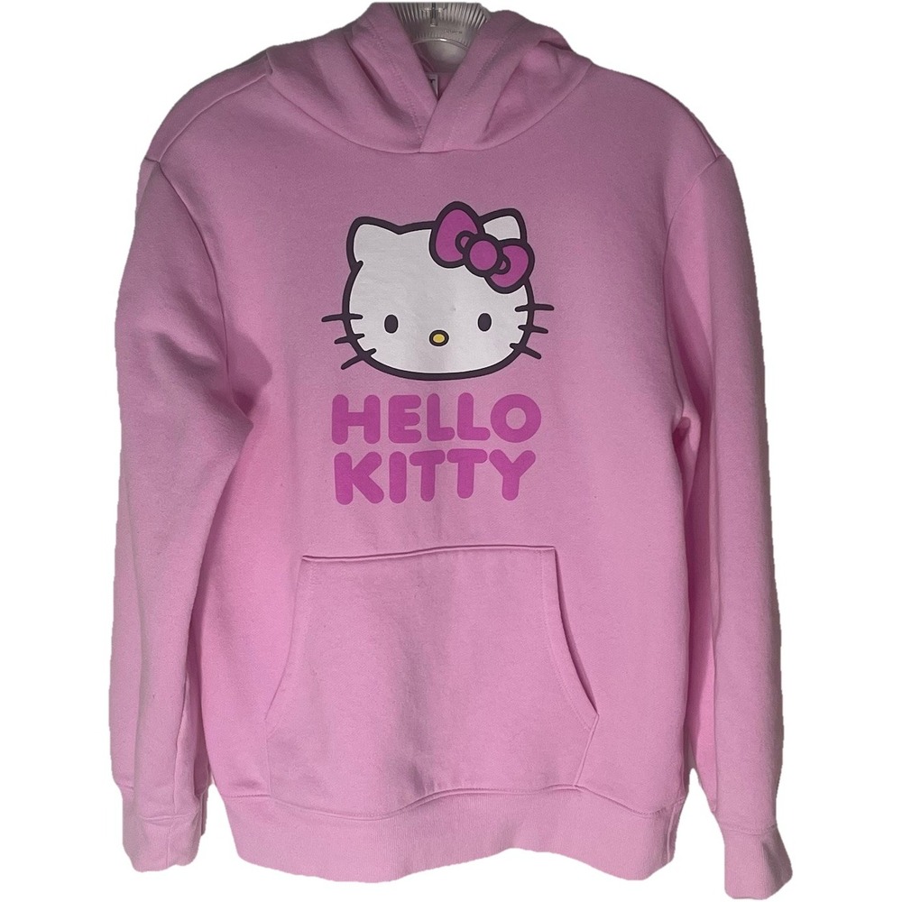 Hello Kitty Sanrio Girls Sweatshirt Pink‎ Size XXL (18) – Cute Graphic Pullover